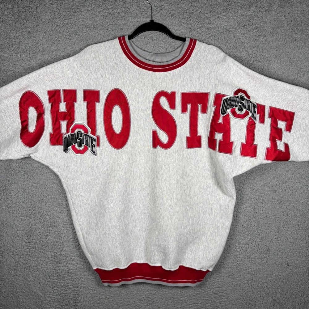 Vintage Legends Athletic Ohio State Buckeyes Sweatshirt Mens Large Gray Made USA